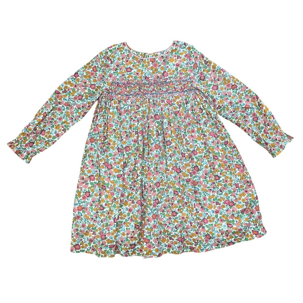 Mini Boden Floral Long Sleeve Dress - Multicolor